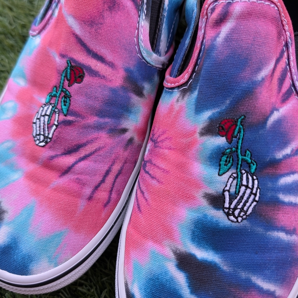 Vans Multicolor Tie-Dye Slip-Ons - Picture 9 of 15